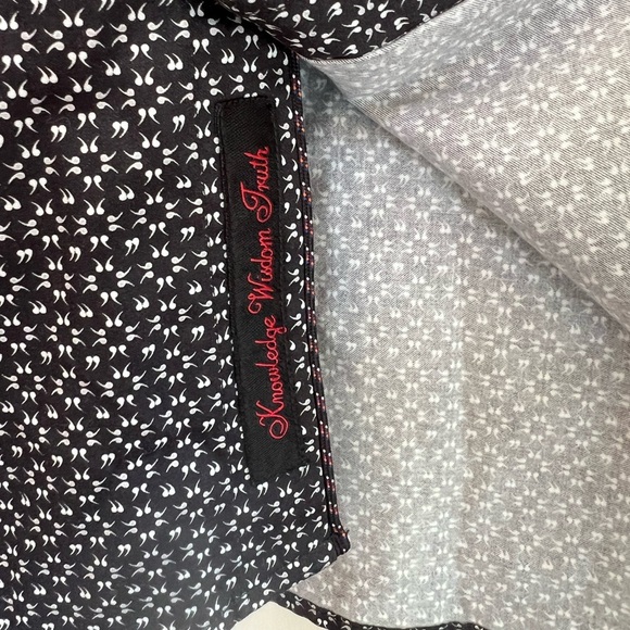 Robert Graham Modern Americana Black Button Down Shirt with Comma Design, sz XL - Picture 5 of 8